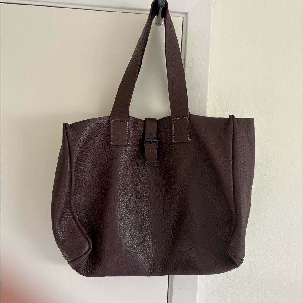 Miu Miu Dark Brown Leather Tote